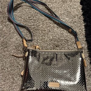 Consuela midtown  Crossbody Bag with Metallic Sheen